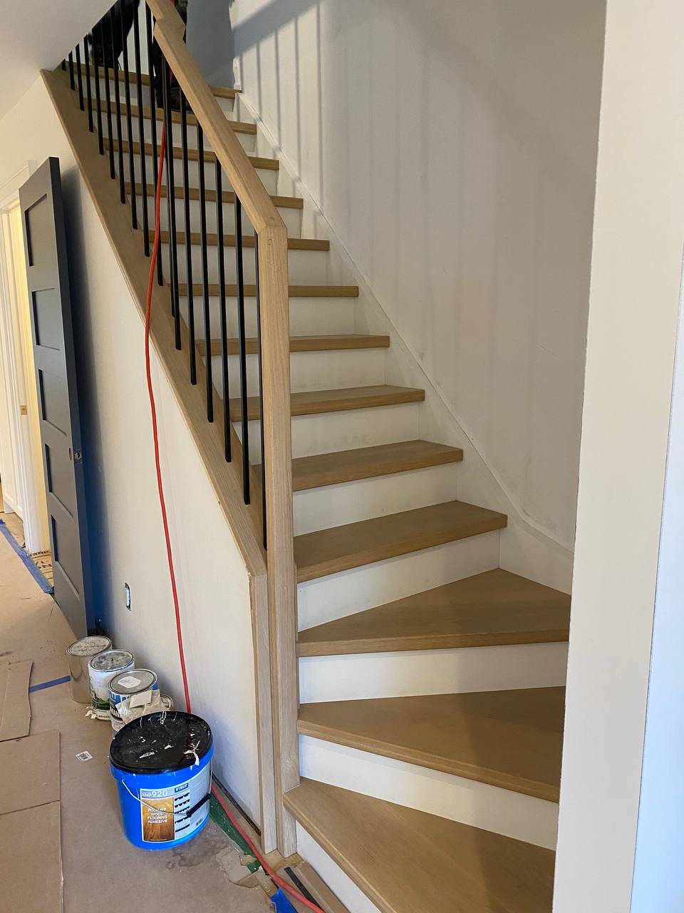 Staircase updated with stair recapping in Milton